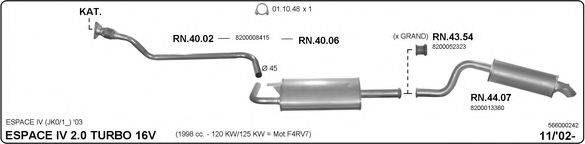IMASAF 566000242 Система выпуска ОГ
