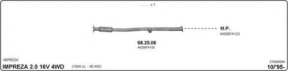 IMASAF 576000004 Система выпуска ОГ