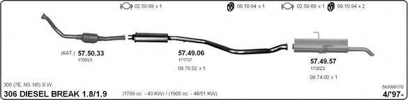 IMASAF 563000170 Система выпуска ОГ