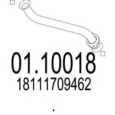 MTS 0110018 Труба выхлопного газа