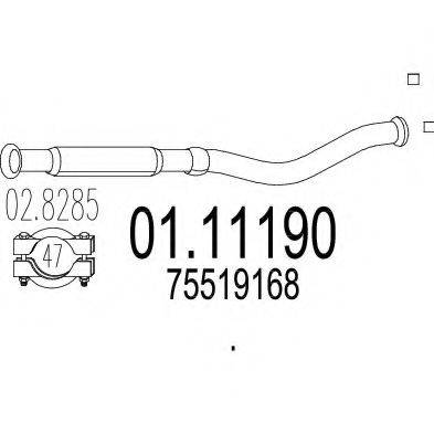 MTS 0111190 Труба выхлопного газа