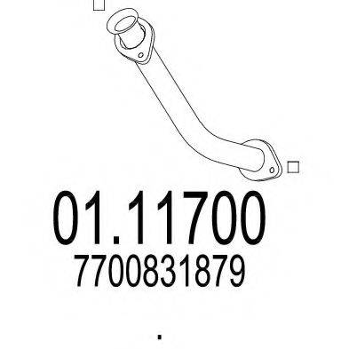 MTS 0111700 Труба выхлопного газа