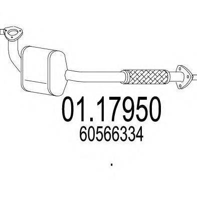 MTS 0117950 Труба выхлопного газа