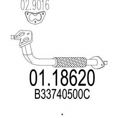 MTS 0118620 Труба выхлопного газа