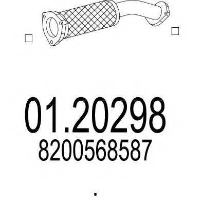 MTS 0120298 Труба выхлопного газа