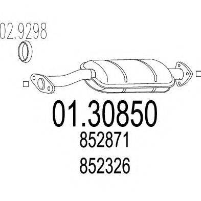 MTS 0130850 Предглушитель выхлопных газов