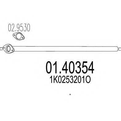MTS 0140354 Труба выхлопного газа