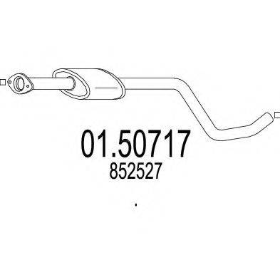 MTS 0150717 Средний глушитель выхлопных газов
