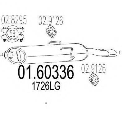 MTS 0160336 Глушитель выхлопных газов конечный