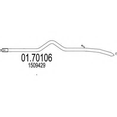 MTS 0170106 Труба выхлопного газа