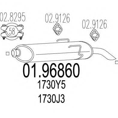 MTS 0196860 Глушитель выхлопных газов конечный