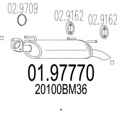 MTS 0197770 Глушитель выхлопных газов конечный