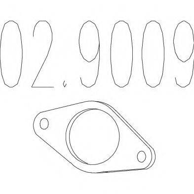 MTS 029009 Прокладка, труба выхлопного газа