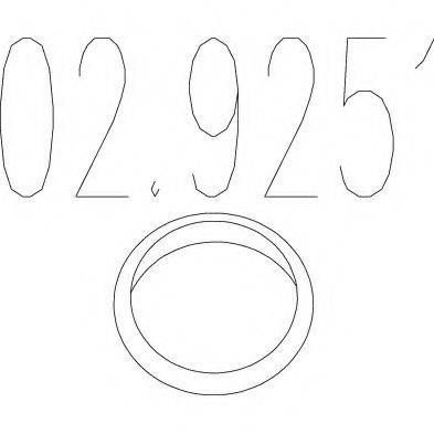 MTS 029251 Прокладка, труба выхлопного газа