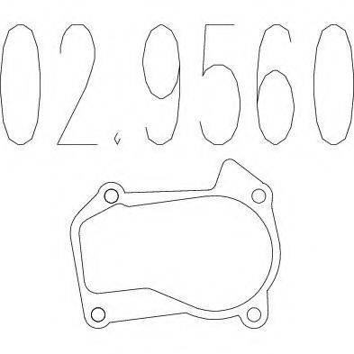 MTS 029560 Прокладка, труба выхлопного газа