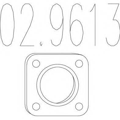 MTS 029613 Прокладка, труба выхлопного газа