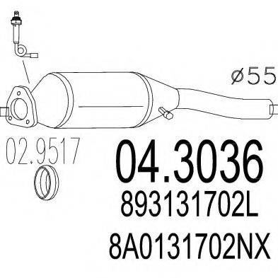 MTS 043036 Катализатор
