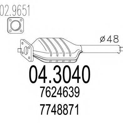 MTS 043040 Катализатор