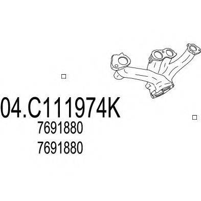 MTS 04C111974K Труба выхлопного газа