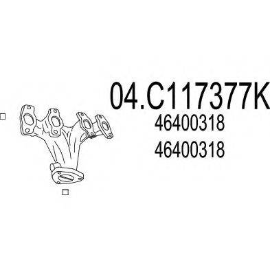 MTS 04C117377K Труба выхлопного газа