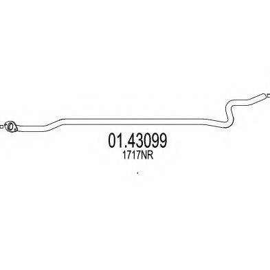 MTS 0143099 Труба выхлопного газа