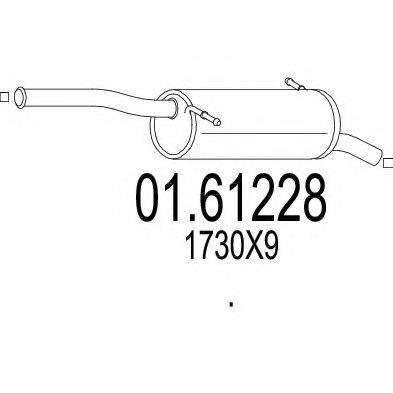 MTS 0161228 Глушитель выхлопных газов конечный