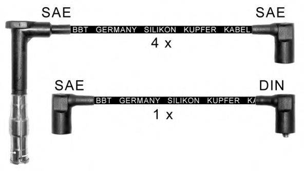 BBT ZK413 Комплект проводов зажигания