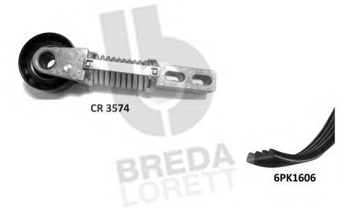 BREDA LORETT KCA0044 Поликлиновой ременный комплект