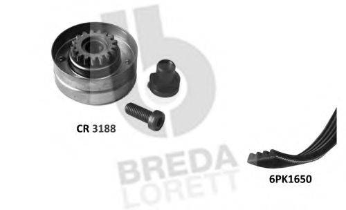 BREDA LORETT KCA0062 Поликлиновой ременный комплект