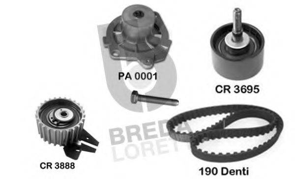 BREDA LORETT KPA0006A Водяной насос + комплект зубчатого ремня