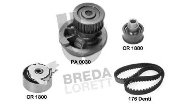 BREDA LORETT KPA0021A Водяной насос + комплект зубчатого ремня