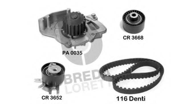 BREDA LORETT KPA0082A Водяной насос + комплект зубчатого ремня