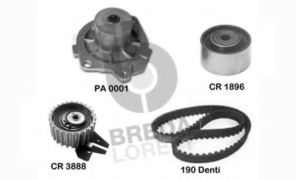 BREDA LORETT KPA0099A Водяной насос + комплект зубчатого ремня