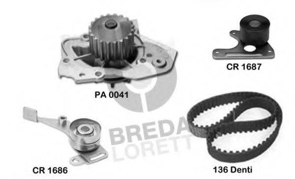 BREDA LORETT KPA0116A Водяной насос + комплект зубчатого ремня