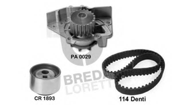 BREDA LORETT KPA0122A Водяной насос + комплект зубчатого ремня