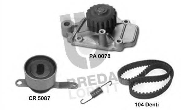 BREDA LORETT KPA0176B Водяной насос + комплект зубчатого ремня