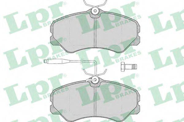 LPR 05P011 Комплект тормозных колодок, дисковый тормоз