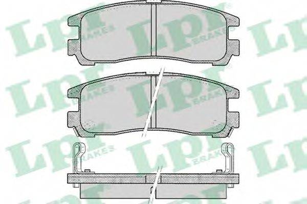 LPR 05P043 Комплект тормозных колодок, дисковый тормоз
