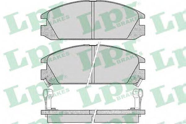 LPR 05P073 Комплект тормозных колодок, дисковый тормоз