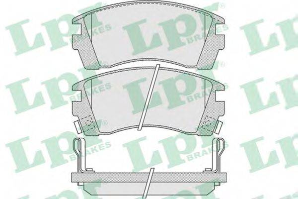LPR 05P1011 Комплект тормозных колодок, дисковый тормоз