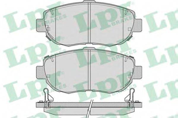 LPR 05P1033 Комплект тормозных колодок, дисковый тормоз