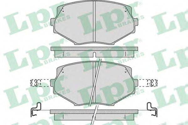 LPR 05P1043 Комплект тормозных колодок, дисковый тормоз