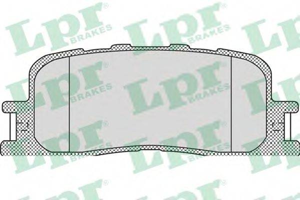 LPR 05P1115 Комплект тормозных колодок, дисковый тормоз