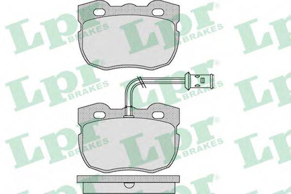 LPR 05P1133 Комплект тормозных колодок, дисковый тормоз