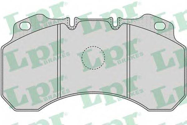 LPR 05P1165 Комплект тормозных колодок, дисковый тормоз