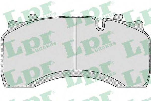 LPR 05P1184 Комплект тормозных колодок, дисковый тормоз