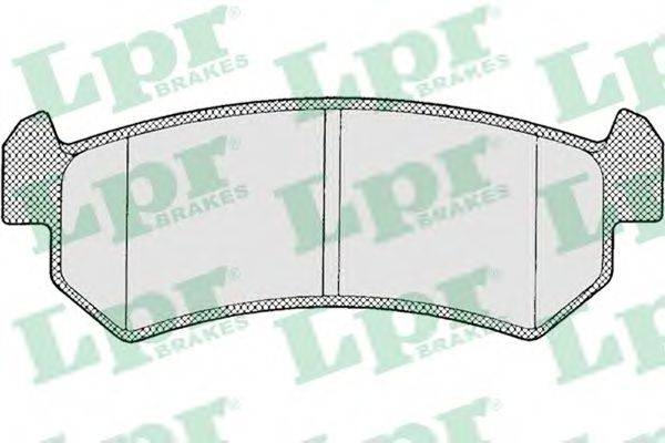 LPR 05P1199 Комплект тормозных колодок, дисковый тормоз