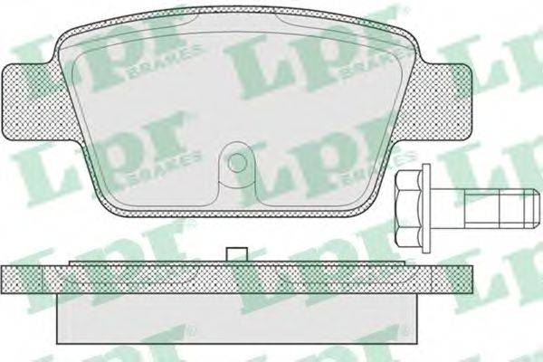 LPR 05P1269 Комплект тормозных колодок, дисковый тормоз