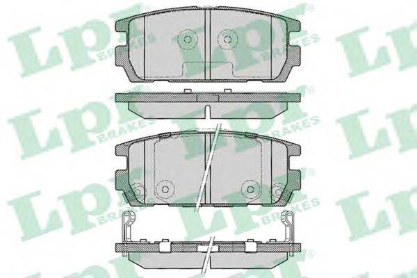 LPR 05P1290 Комплект тормозных колодок, дисковый тормоз