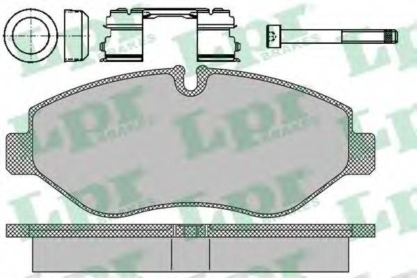 LPR 05P1297 Комплект тормозных колодок, дисковый тормоз